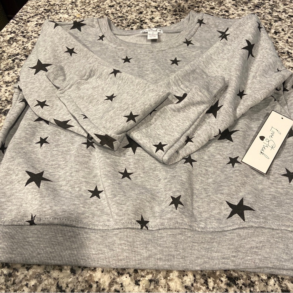 Love Streak cropped sweatshirt